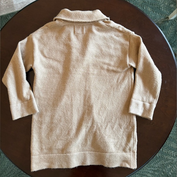 Thread & Supply Women’s Cozy Open Cardigan in Soft Beige Size Medium - Picture 2 of 4